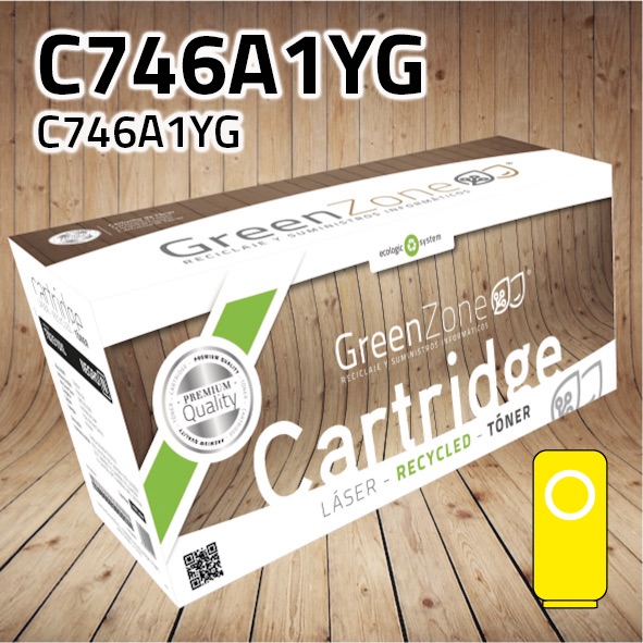 Tóner Lexmark C746A1YG (C746) amarillo | 7.000 páginas | Green Zone
